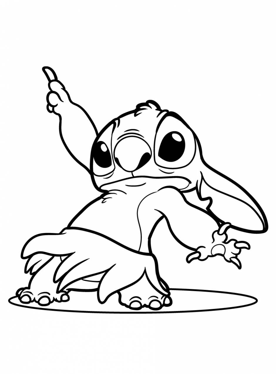 Stitch coloring pages