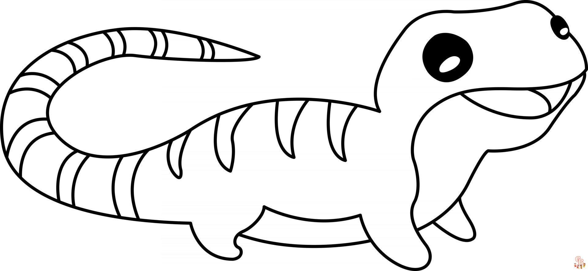 Exciting lizard coloring pages for kids adults