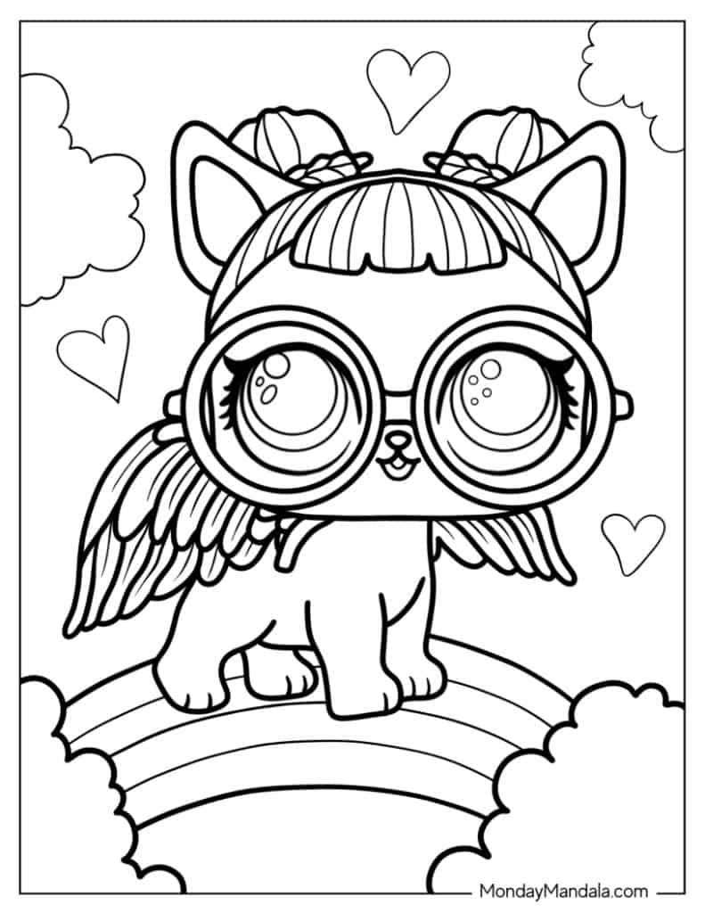 Lol surprise coloring pages free pdf printables