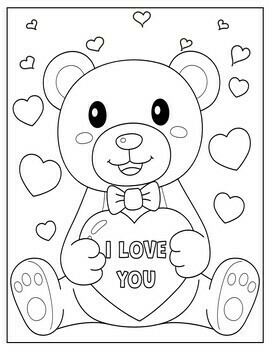 Love coloring pages for kindness activity coloring sheets february kindergarten