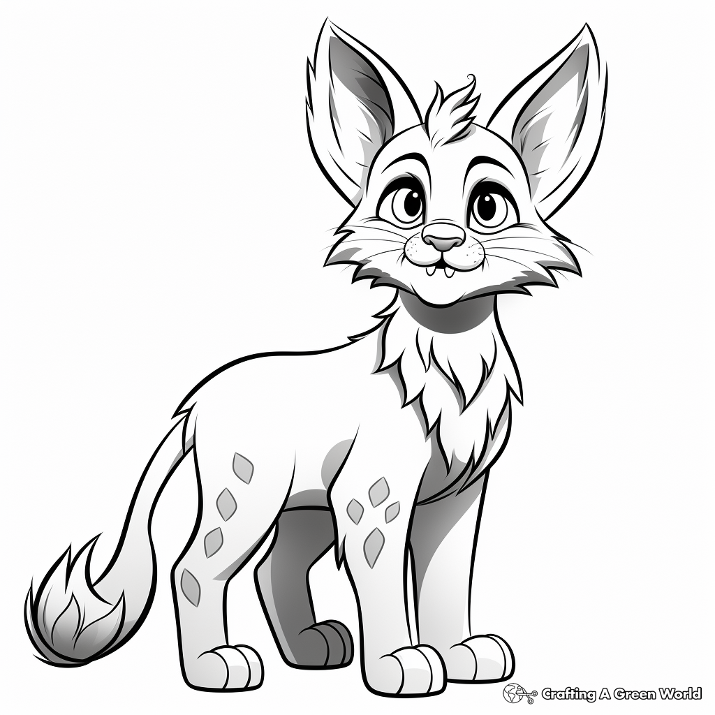 Lynx coloring pages