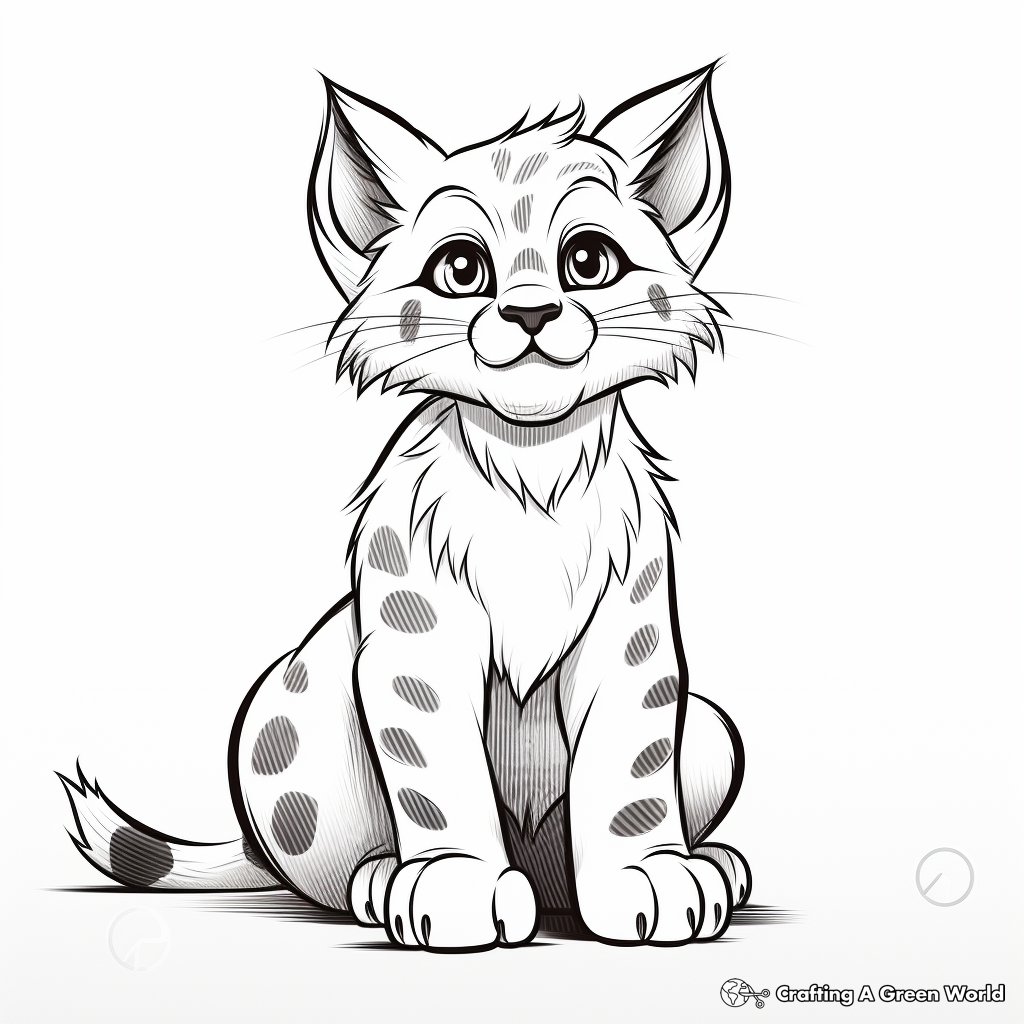 Lynx coloring pages