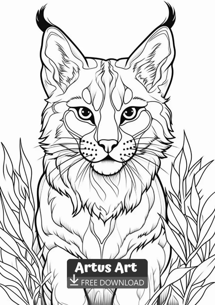 Cute lynx coloring page squirrel coloring page coloring pages animal coloring pages