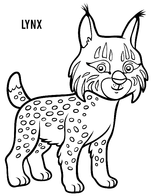 Lynx coloring pages printable for free download