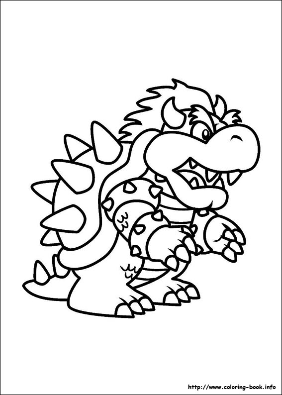 Super mario bros coloring picture