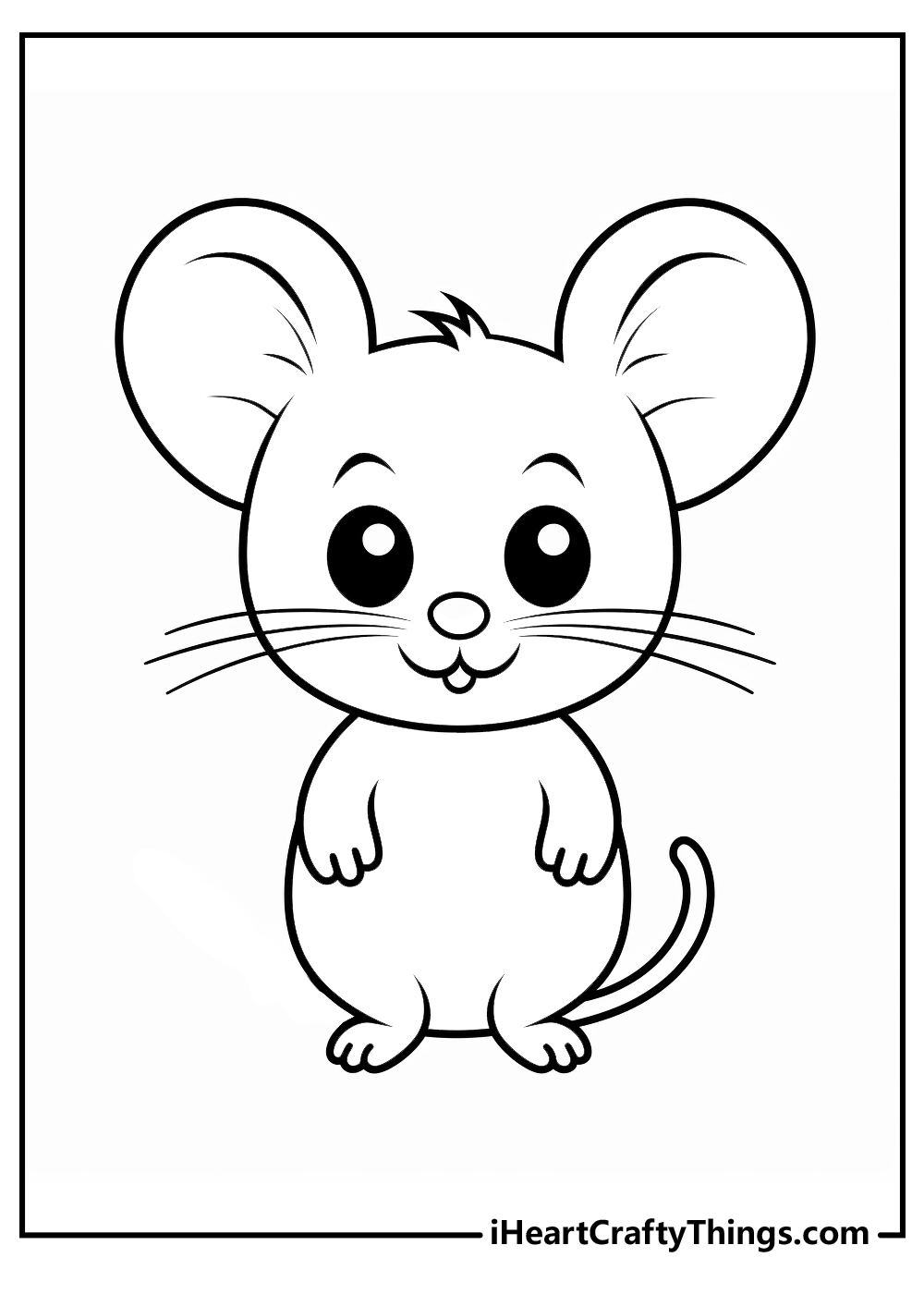 Mouse coloring pages free printables