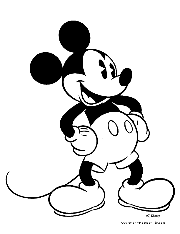 Mickey mouse and minnie coloring pages