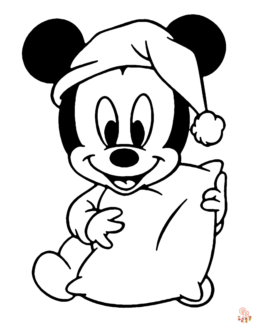 Free mickey mouse coloring pages for kids