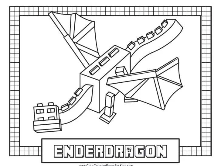 Minecraft coloring pages