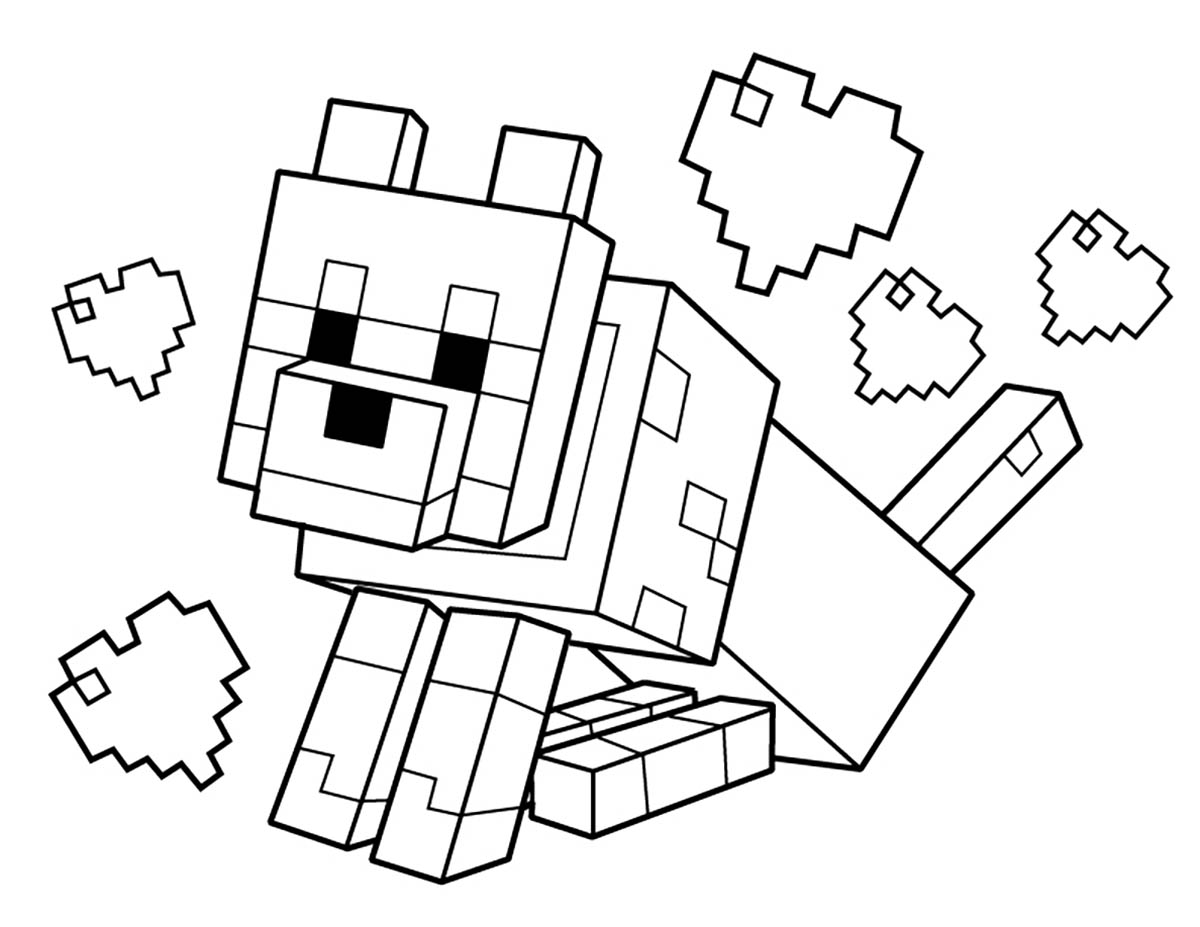 Free minecraft coloring pages to color