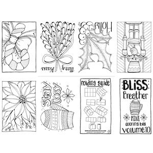 Highly detailed and printable mini coloring books and pages