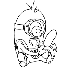 Cute minions coloring pages for your toddler