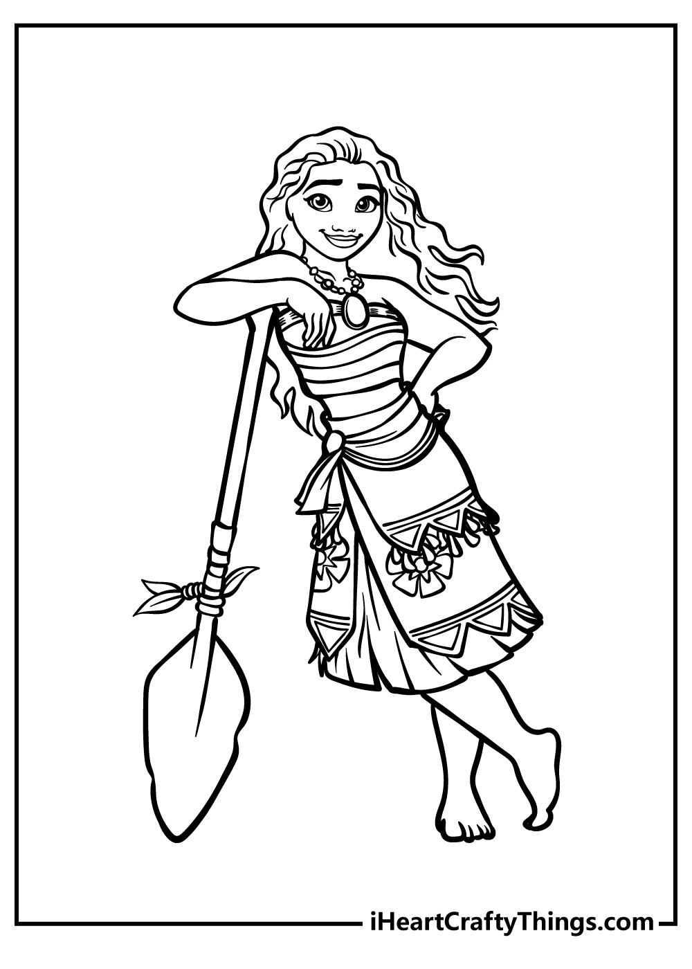 Moana coloring pages free printables