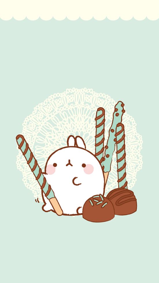Molang Drink Wallpapers: Discover The Blueberry Wallpaper of Molang