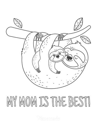 Free printable mothers day coloring pages for kids