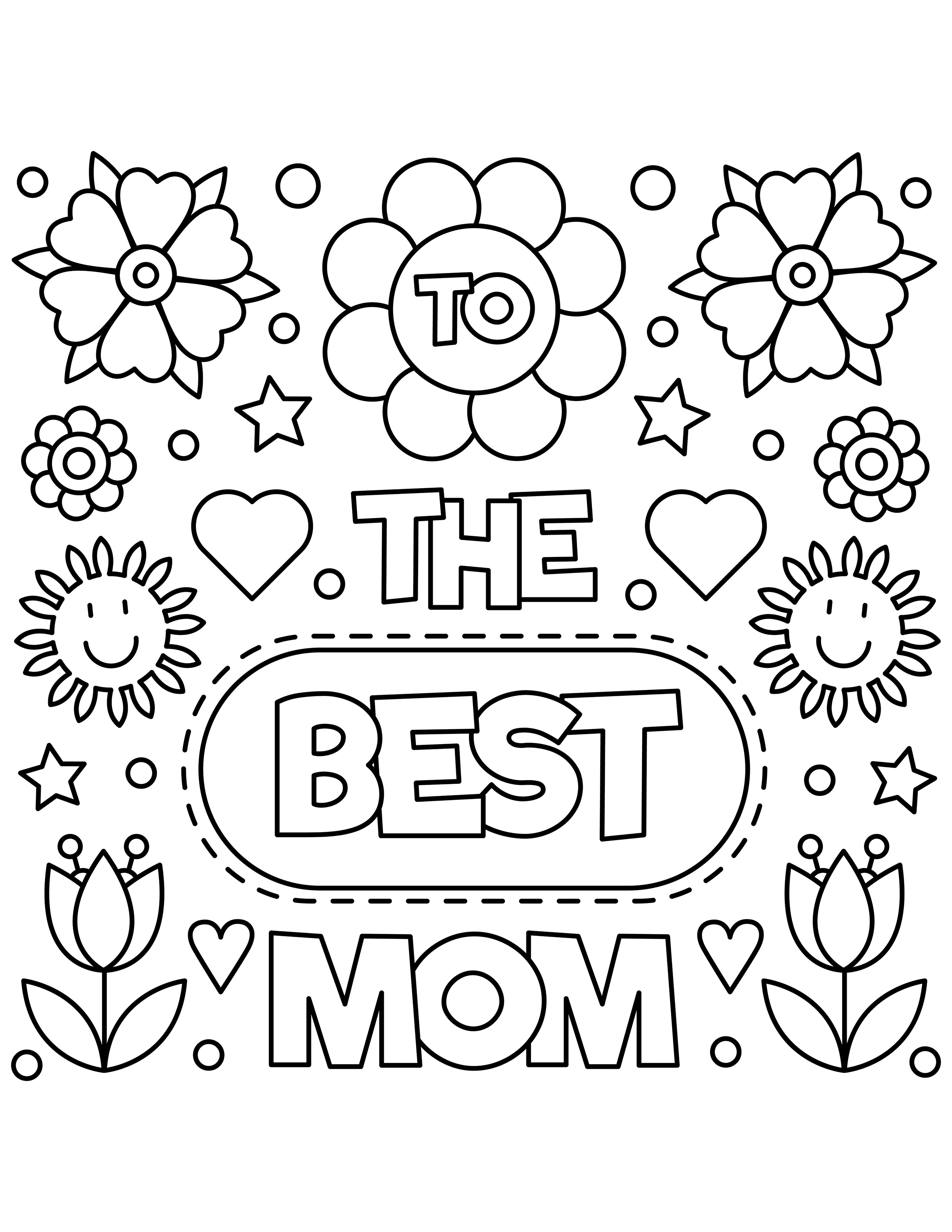 Free mothers day coloring pages printables for kids