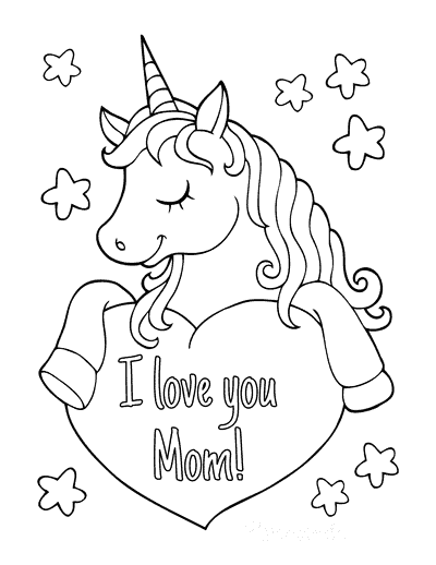 Free mothers day coloring pages