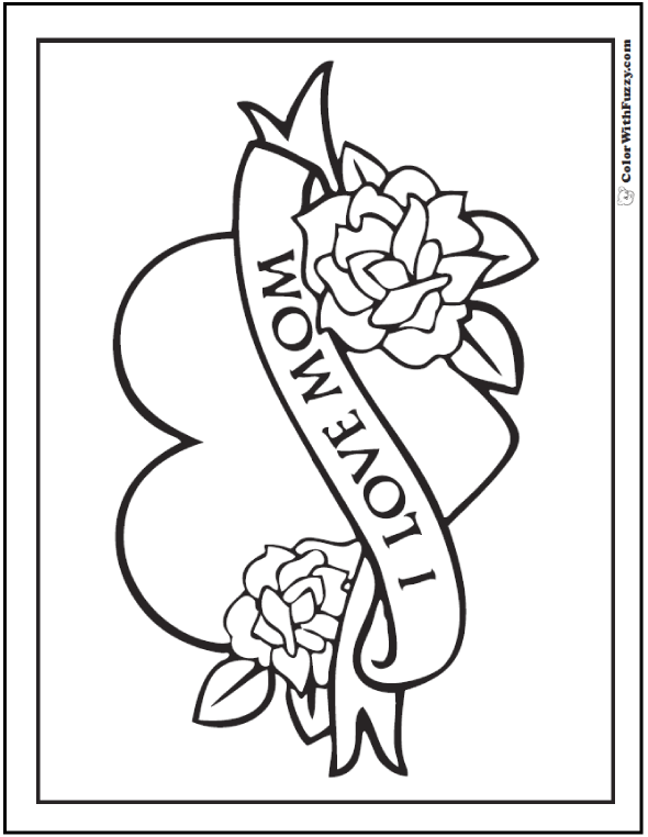 Mothers day coloring pages â printable digital pdf downloads