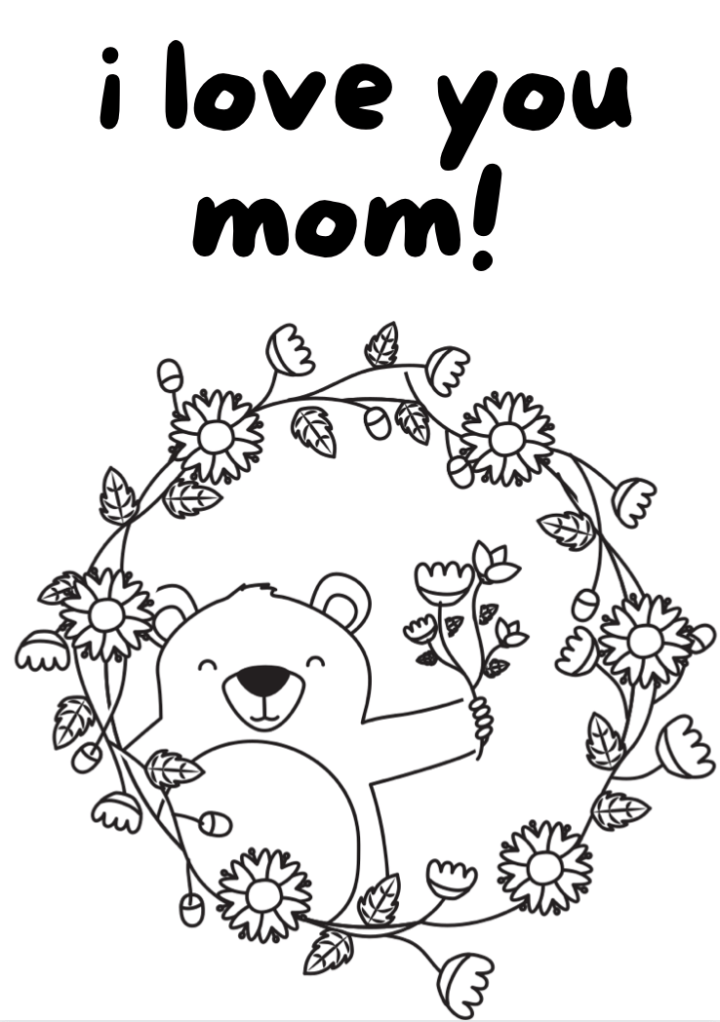 Happy mothers day coloring pages free printable