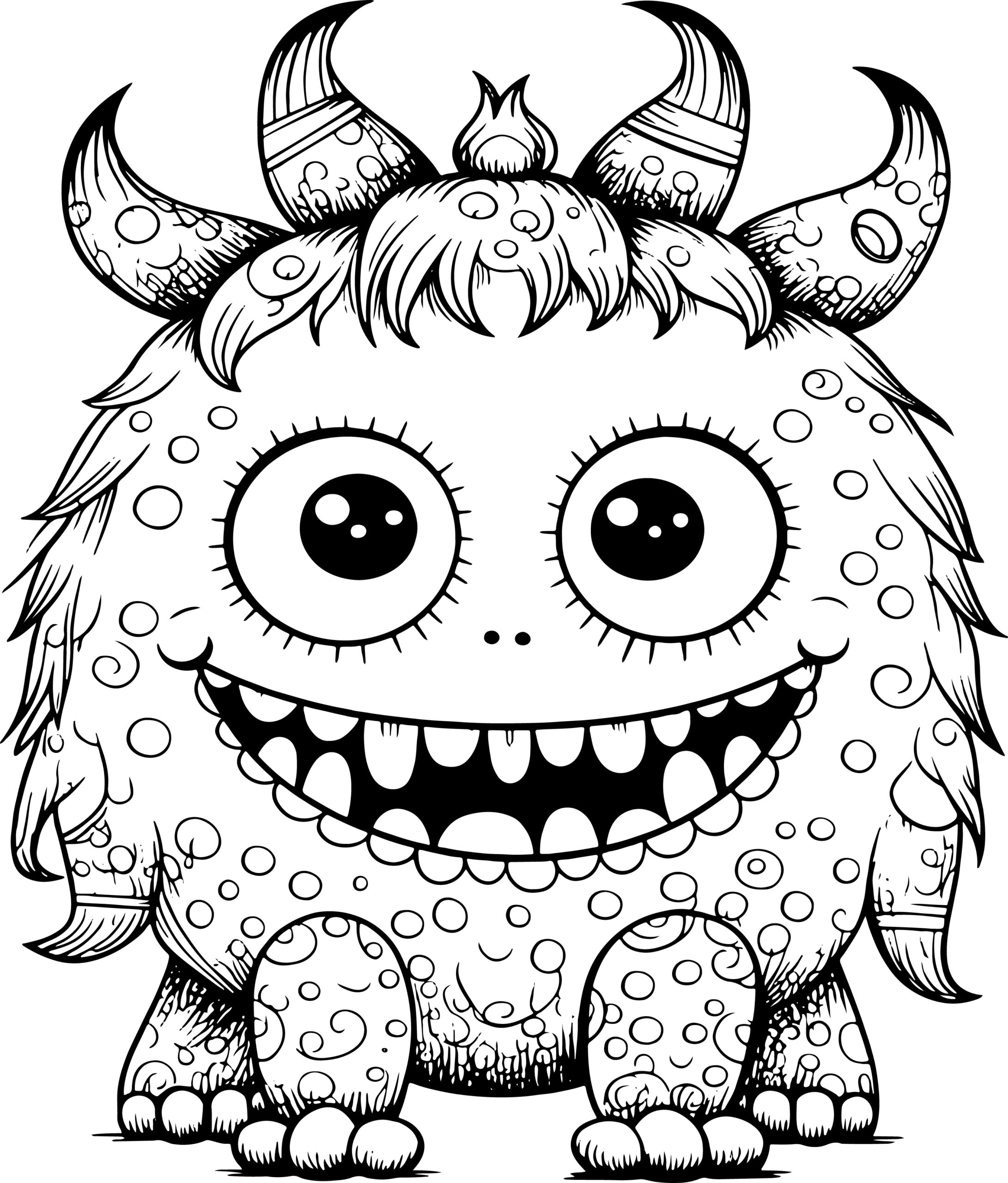 Monster coloring book cute monster coloring pages for kids made by teachers
