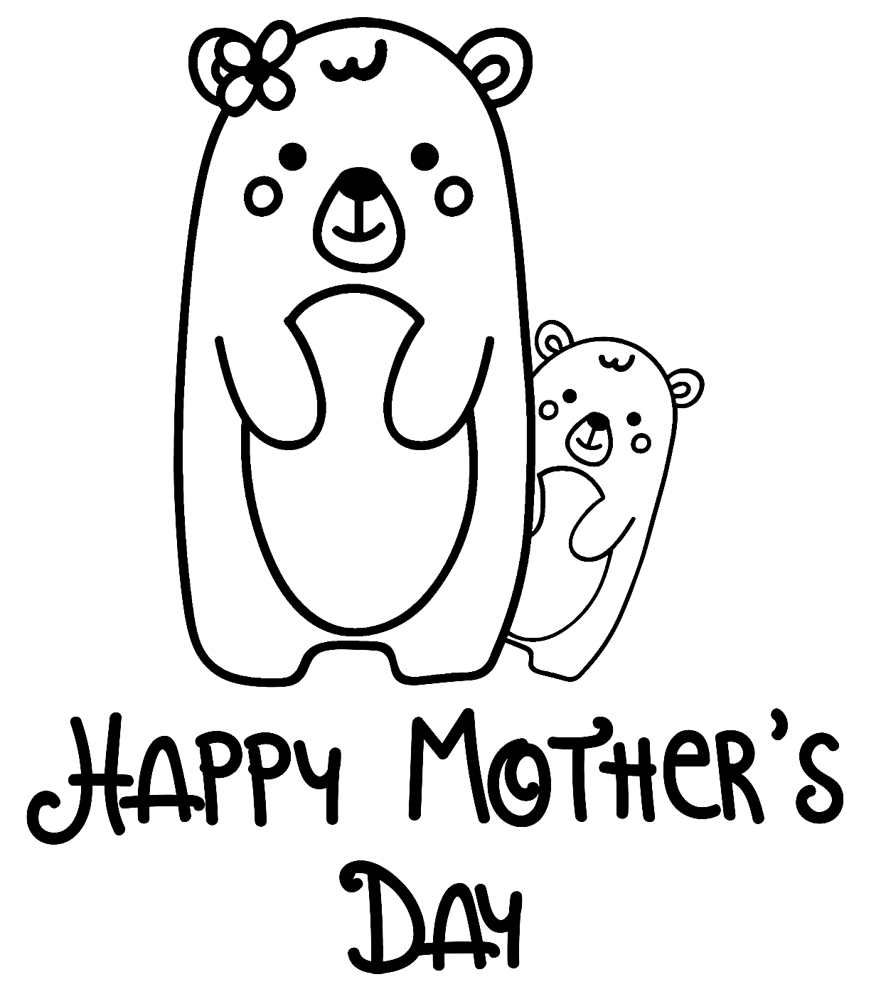 Mothers day coloring pages printable for free download