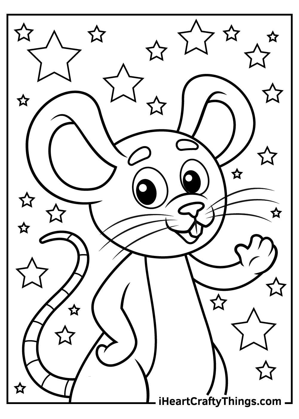 Mouse coloring pages free printables