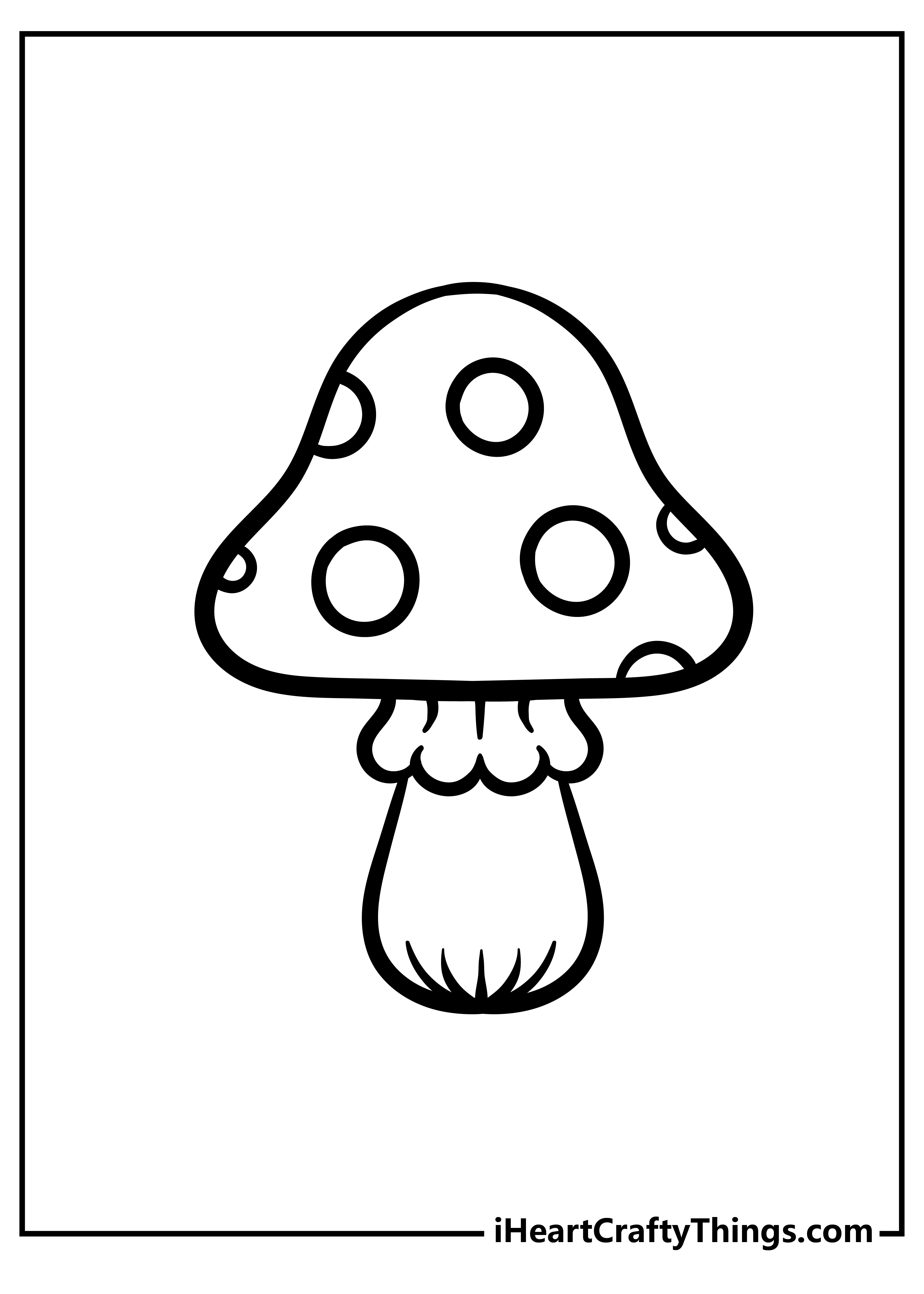 Mushroom coloring pages free printables