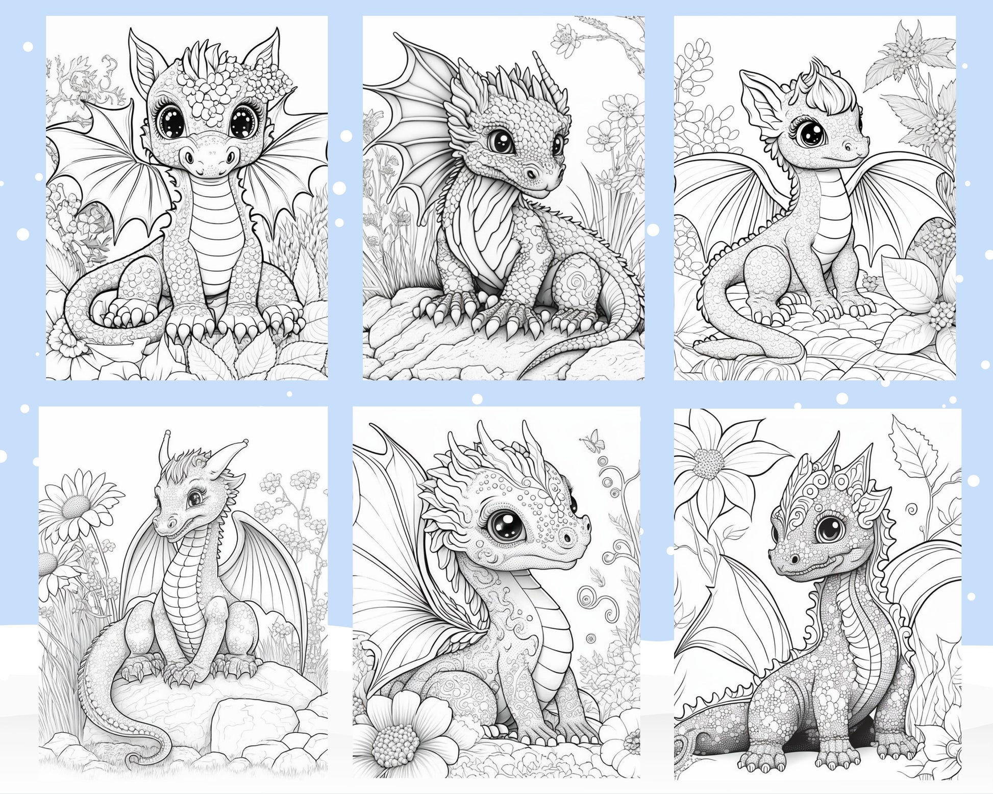 Adorable dragon printable coloring pages for kids printable pdf f â coloring