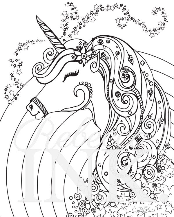 Mythical creatures â coloring page set abink