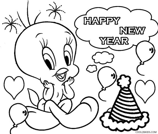 Printable new years coloring pages for kids coolbkids new year coloring pages disney new year cute coloring pages