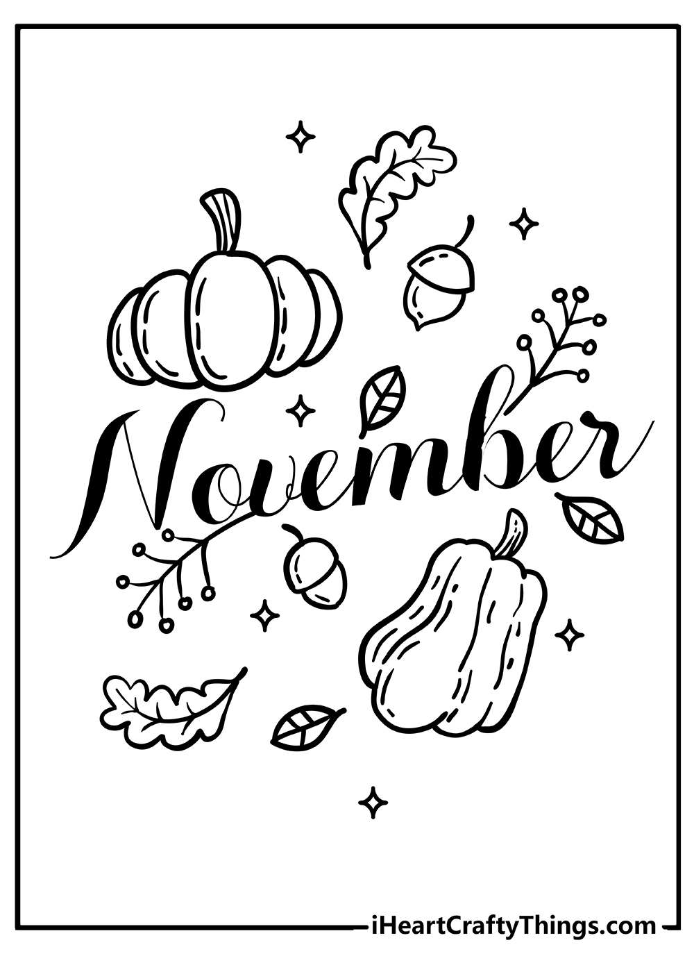 November coloring pages free printables