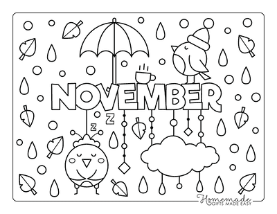 Free printable autumn fall coloring pages