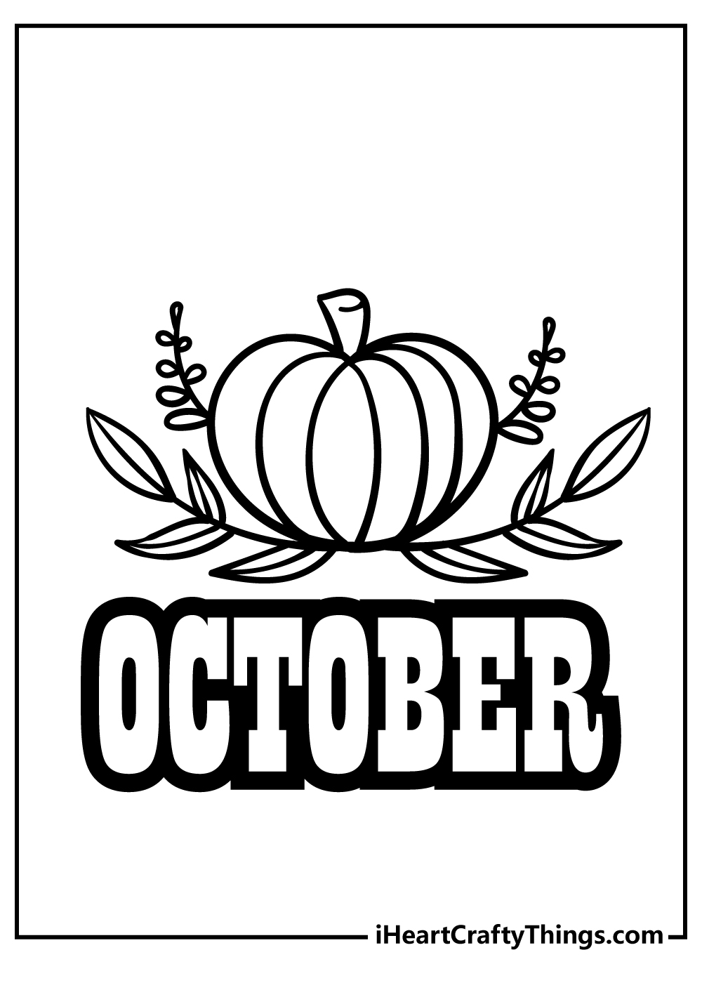 October coloring pages free printables