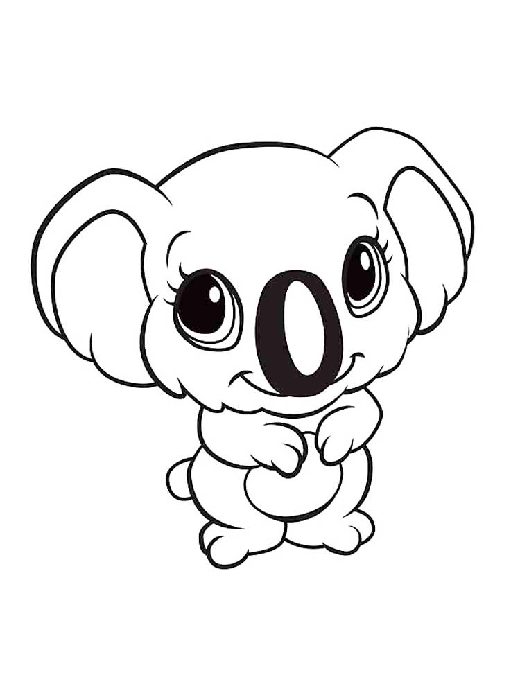 Cute animal coloring pages