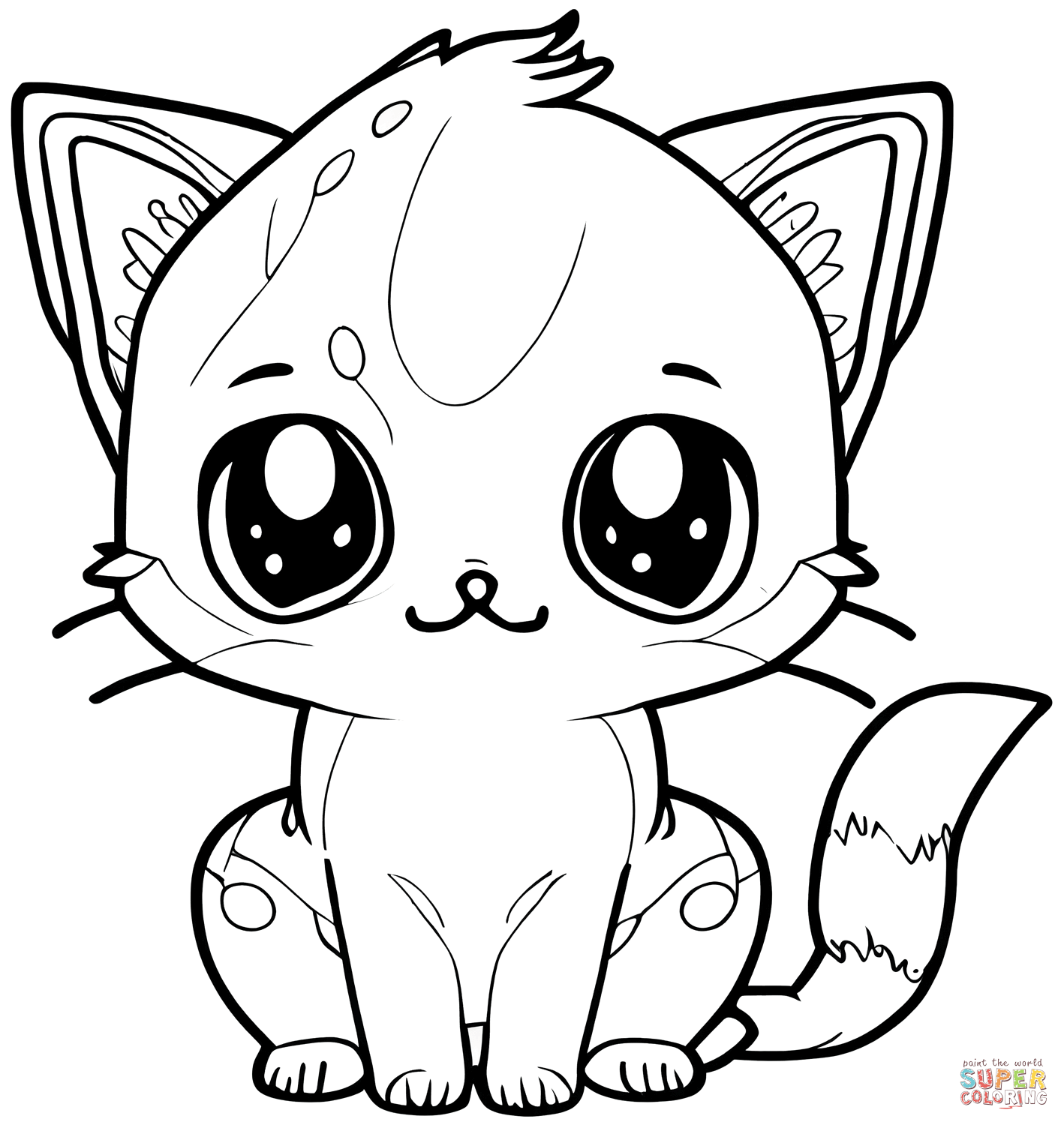 Cat Coloring Pages  Free Printable Kitten Coloring Sheets