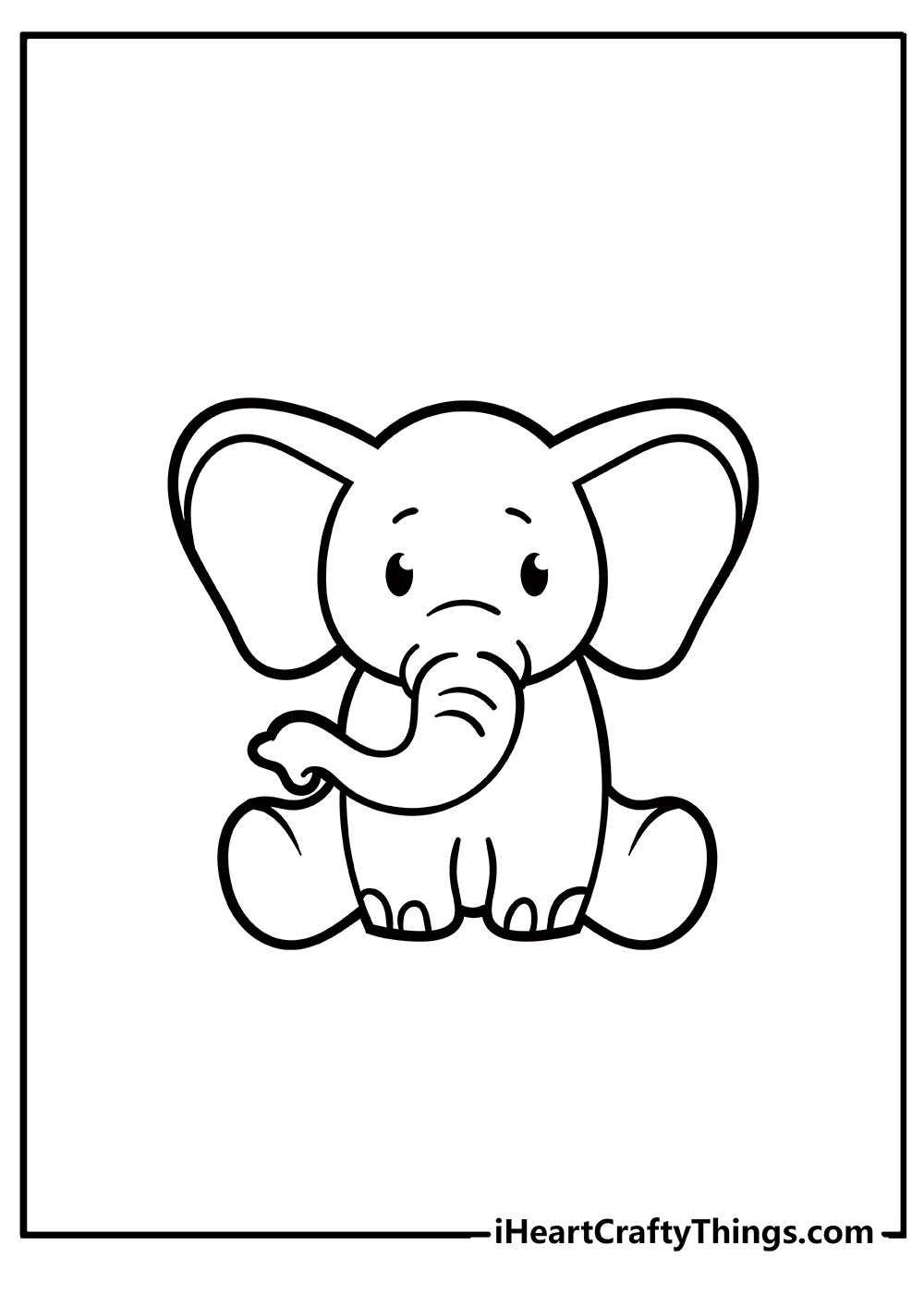 Elephant coloring pages free printables