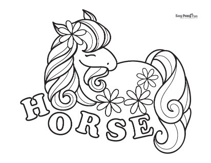 Horse coloring pages