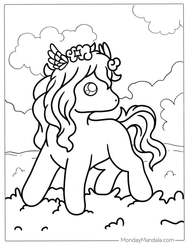 Horse coloring pages free pdf printables