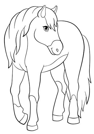 Beautiful horse coloring pages for kids horse coloring books horse coloring pages farm animal coloring pages