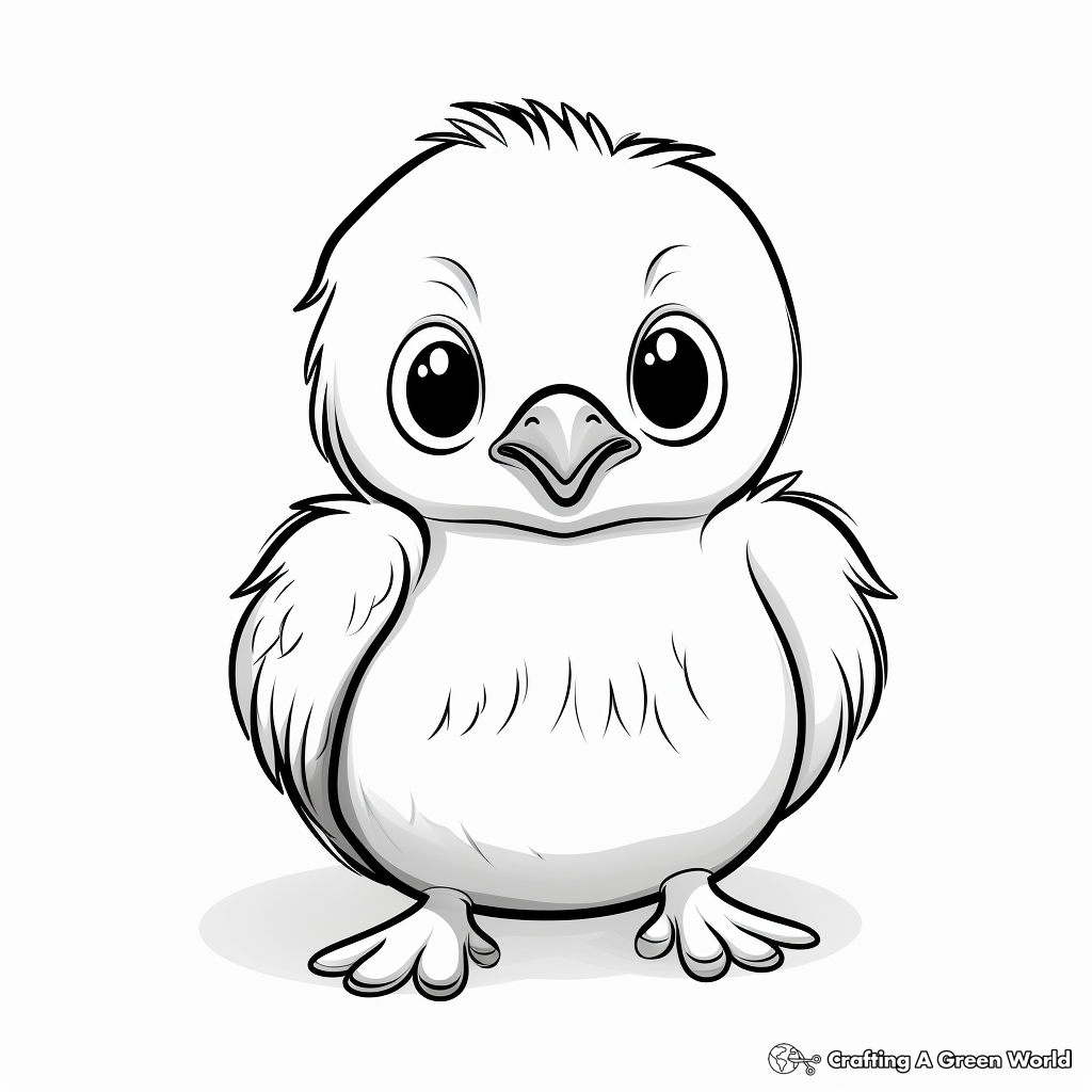 Baby penguin coloring pages