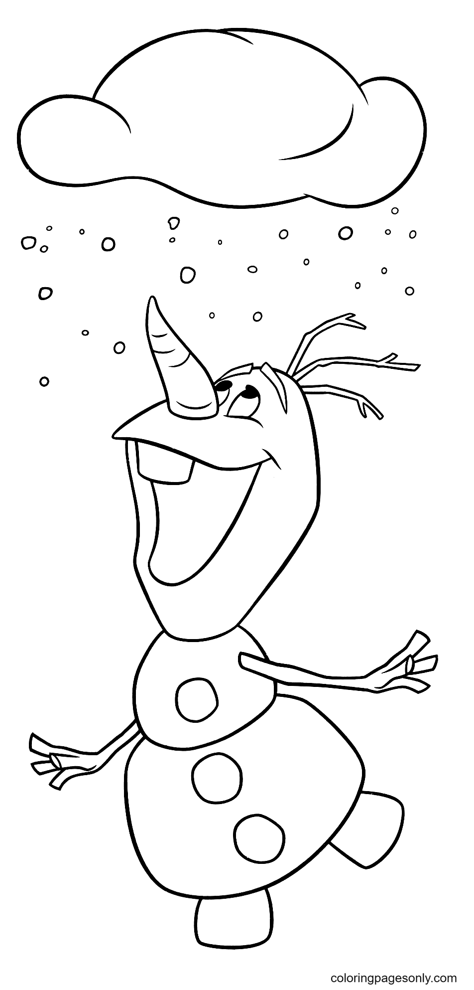 Olaf coloring pages printable for free download