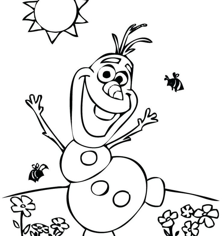 Cute olaf coloring pages pdf