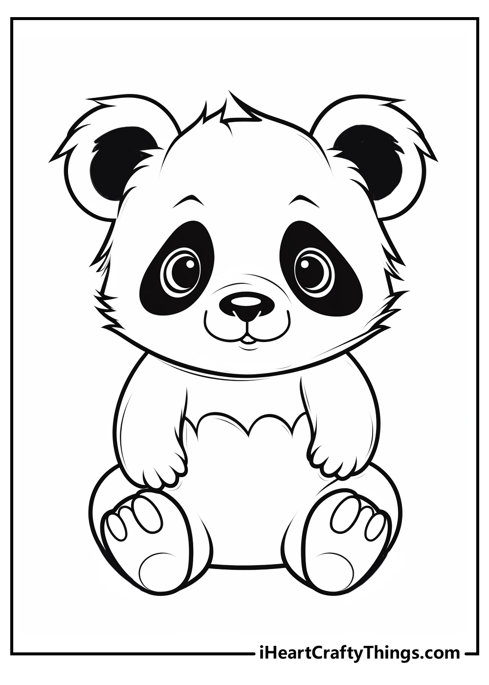 Panda coloring pages free printables