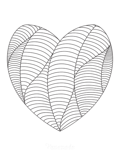 Best heart coloring pages for kids adults