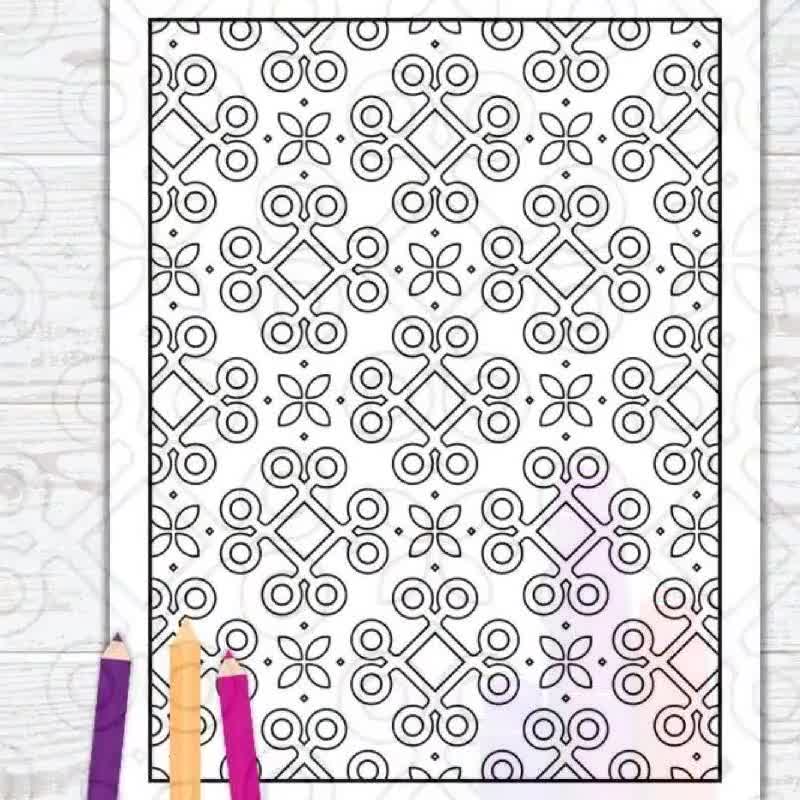 Pattern coloring page cute coloring pages abstract