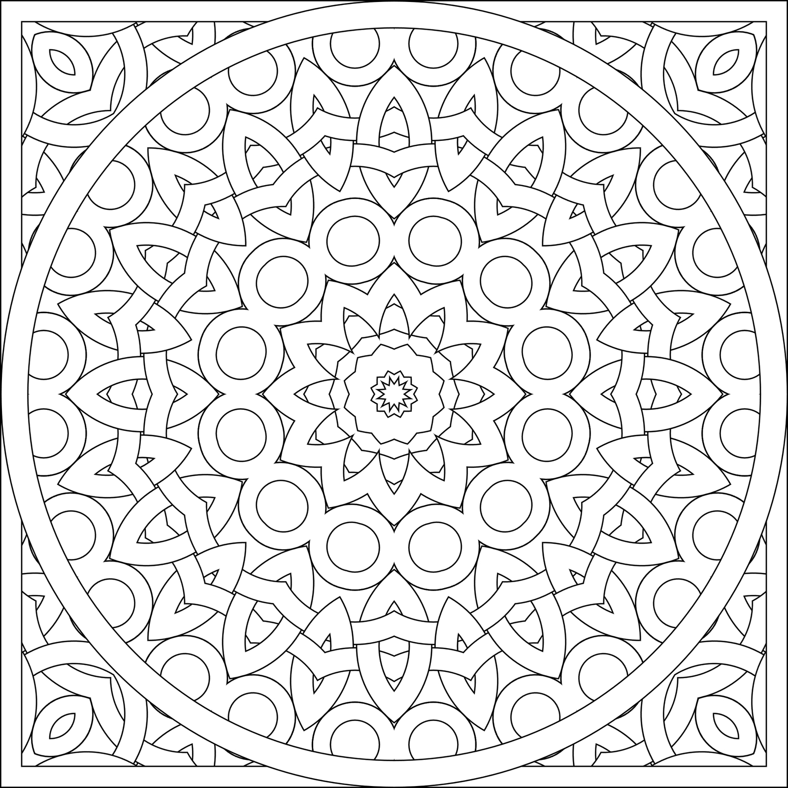 Pattern coloring pages