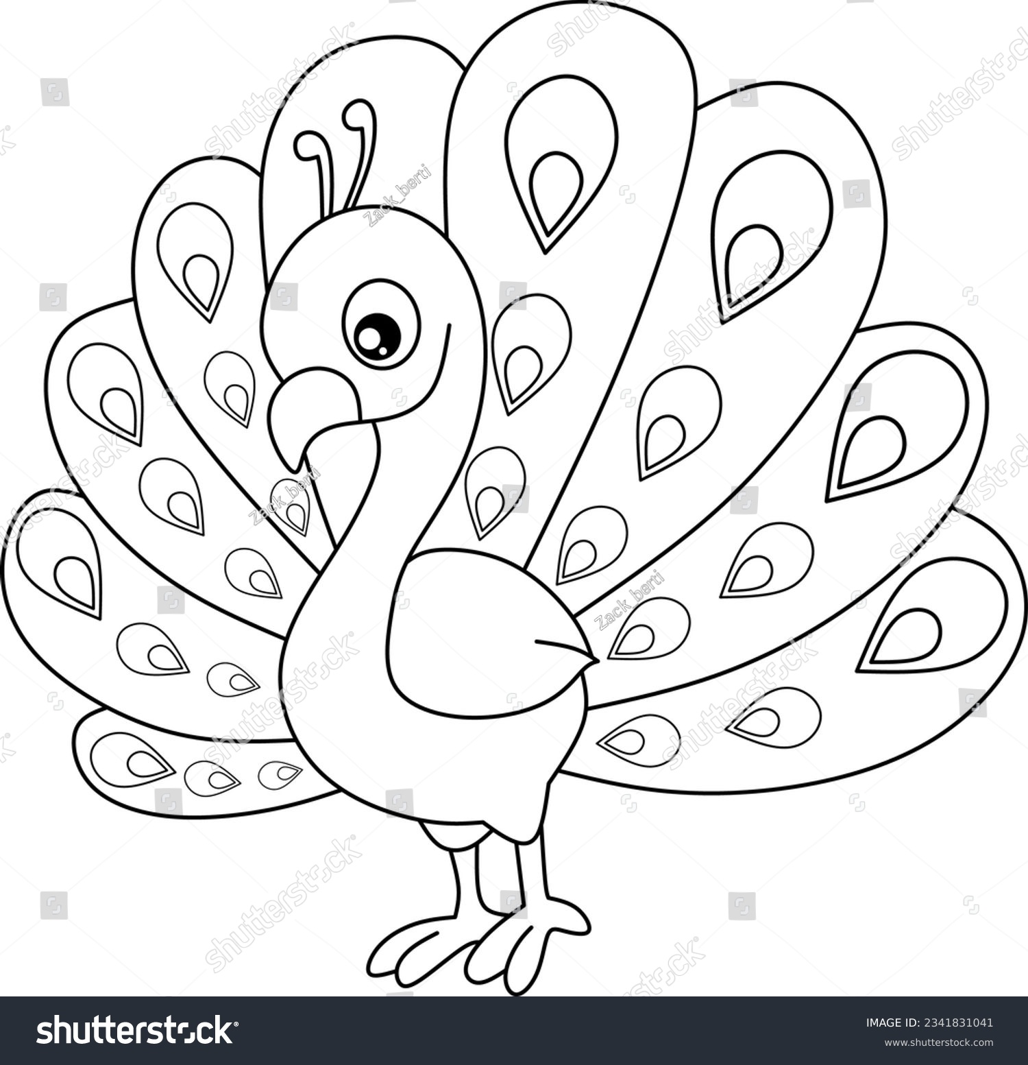 Peacock colouring pages images stock photos d objects vectors