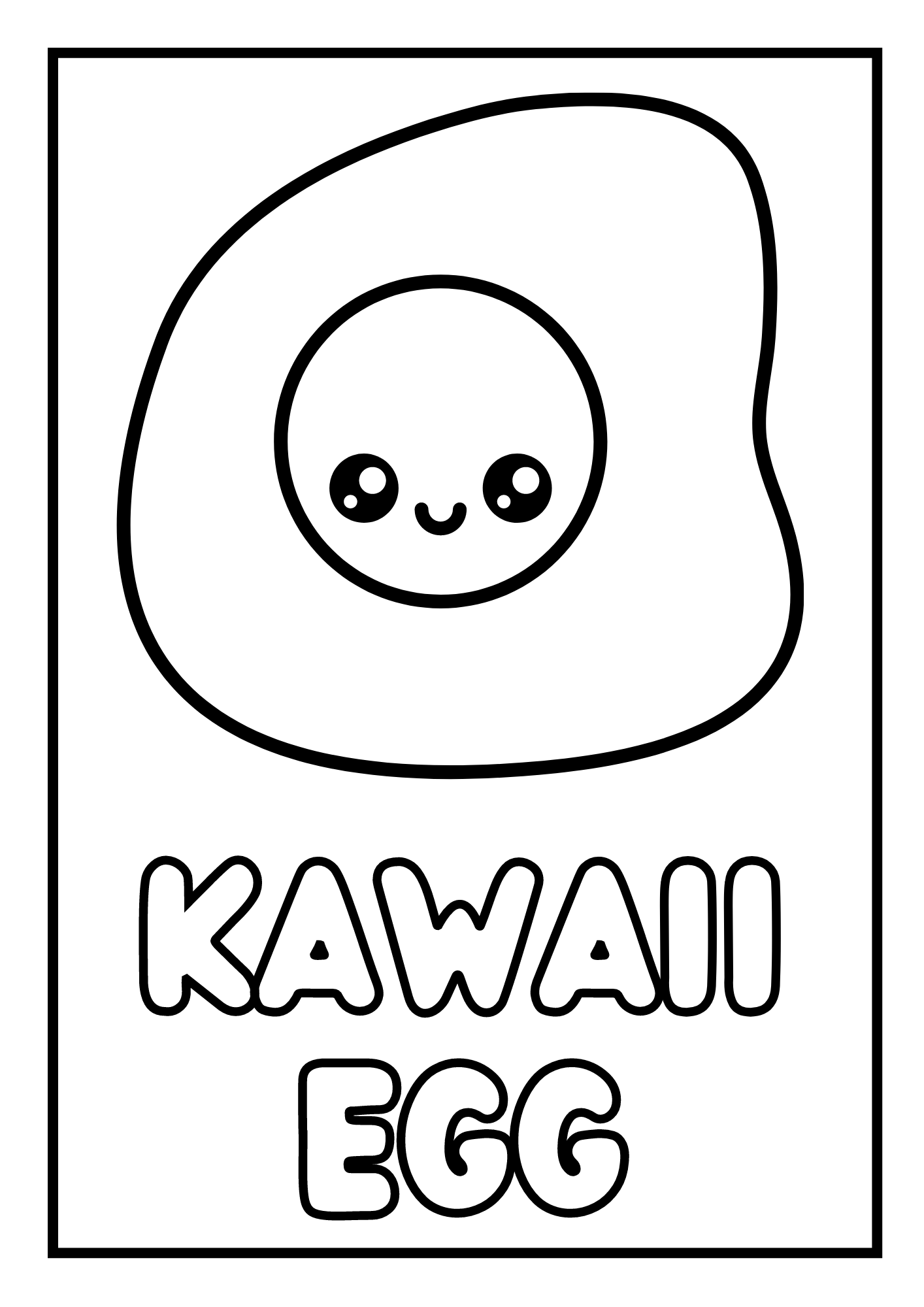 Cute kawaii food coloring pages for kids made by teachers