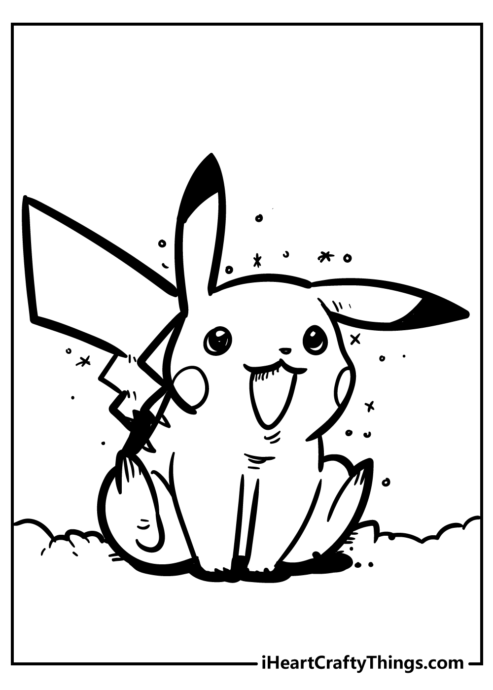 Pikachu coloring pages free printables