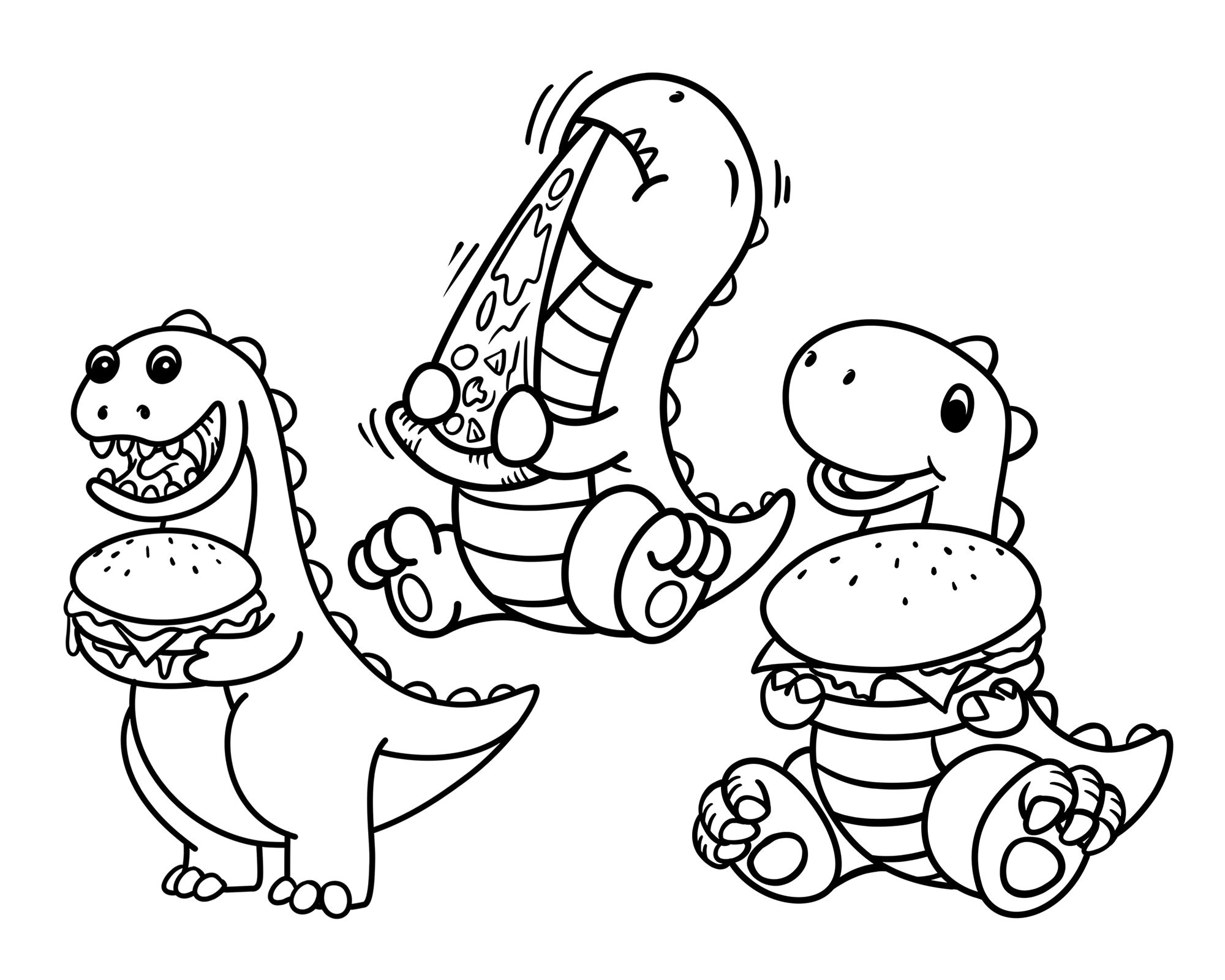 Coloring pages dinosaur coloring pages dinosaur pizza coloring pages cute dino pizza coloring dinosaur coloring